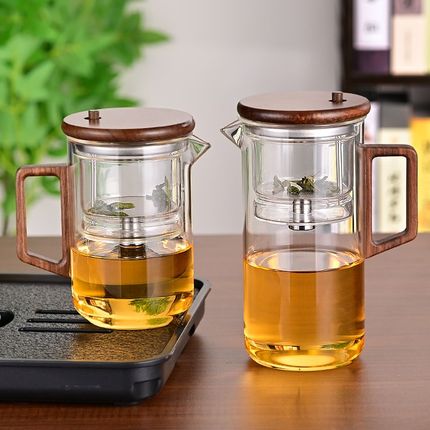 飘逸杯泡茶壶全玻璃内胆家用沏茶过滤按压式冲茶器茶水分离泡茶杯