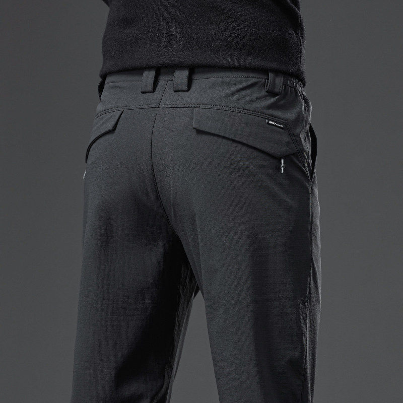 新款春秋季直筒休闲长裤男士修身商务百搭潮牌时尚修身工装小西裤