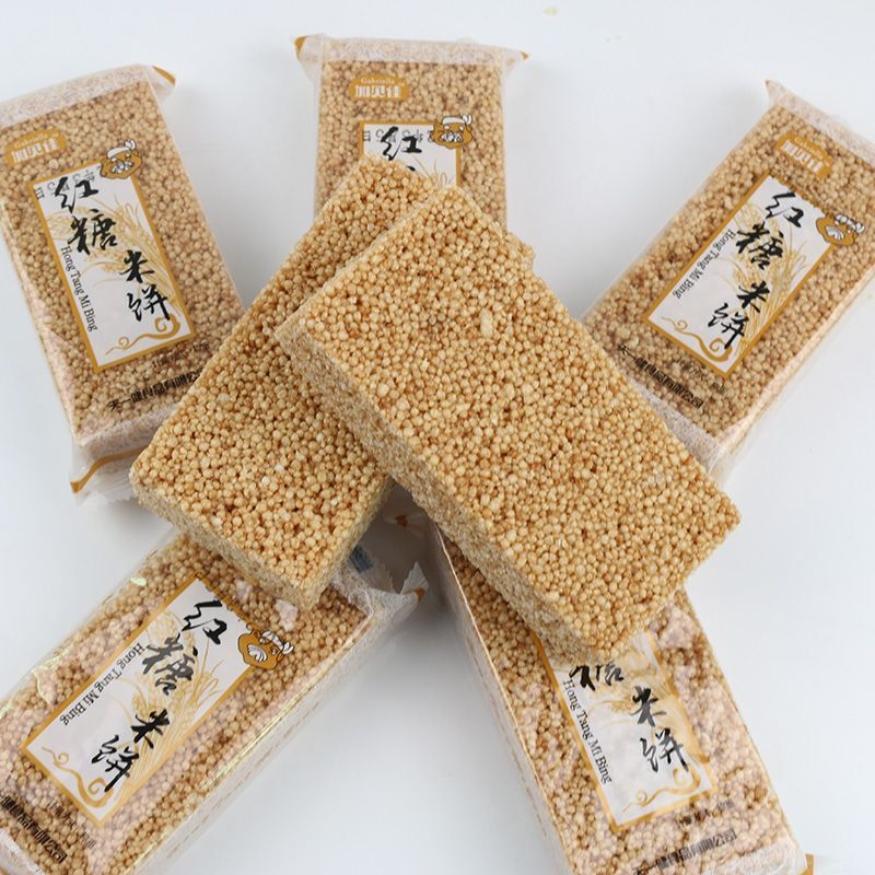 童年红糖米酥饼独立包装一整箱米花糖怀旧食品零食小吃批发米花酥