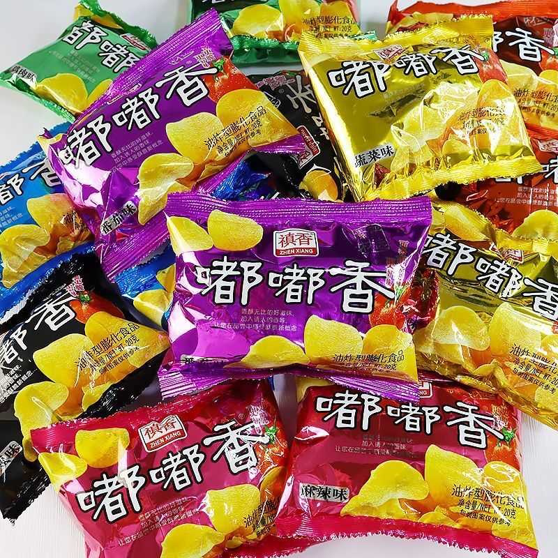 C嘟嘟香零食膨化食品薯片零食小包装办公休闲8090后怀旧零食酸角