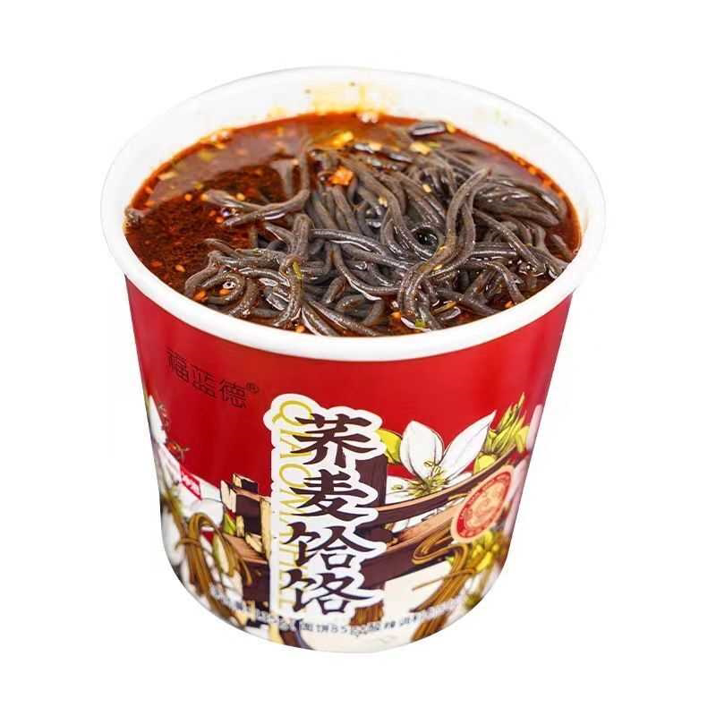 麻辣荞面饸饹5送1发6桶装 免煮冲泡杂粮面麻辣苦荞饸饹 6桶一箱