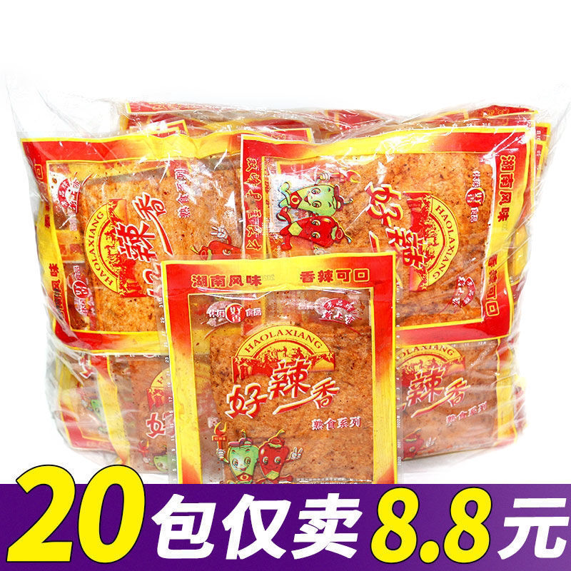 湖南特产双峰好辣香麻辣片8090后儿时怀旧手撕豆皮片辣条价零食