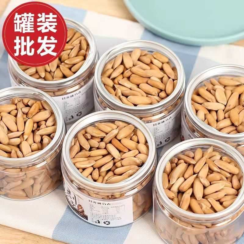新货巴西松子大颗粒薄壳手剥松子原味坚果零食袋装批发罐装