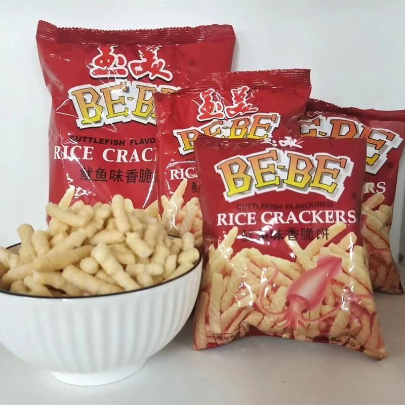 BEBE虾条鱿鱼味香脆饼童年怀旧膨化食品儿童零食老式零食