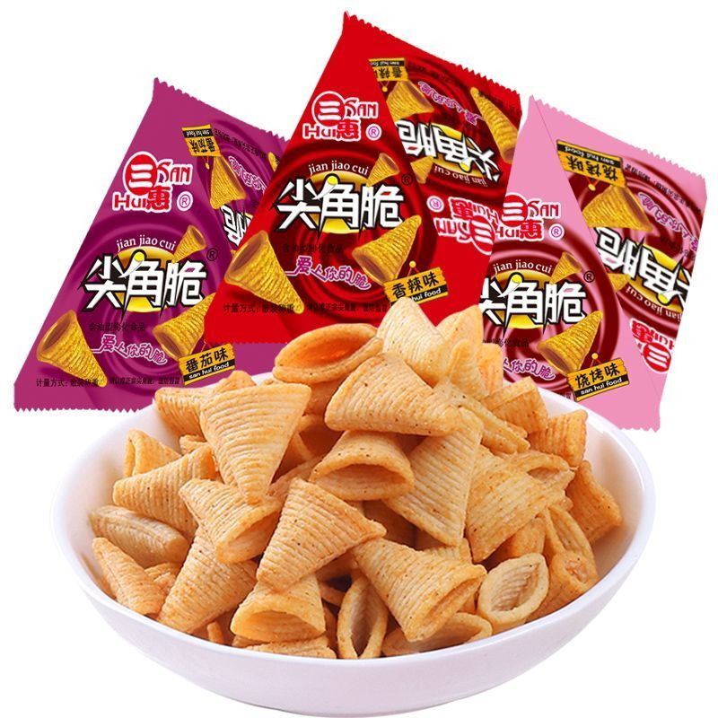 尖角脆2包22包42包82包妙脆角锅巴薯片膨化零食休闲食品批发