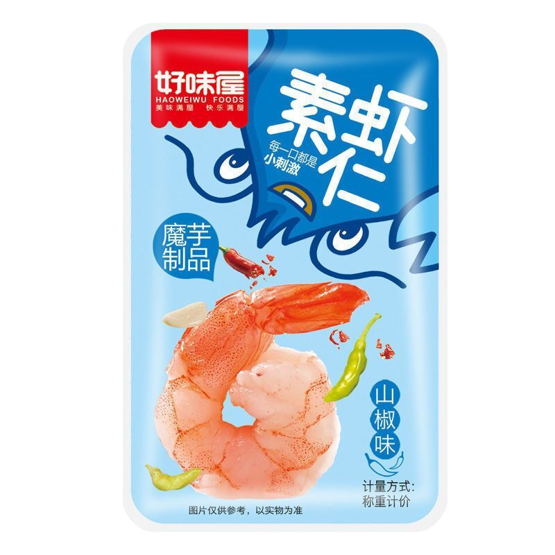 好味屋魔芋素虾仁小龙虾香辣魔芋爽丝素食麻辣条散装休闲小吃零食