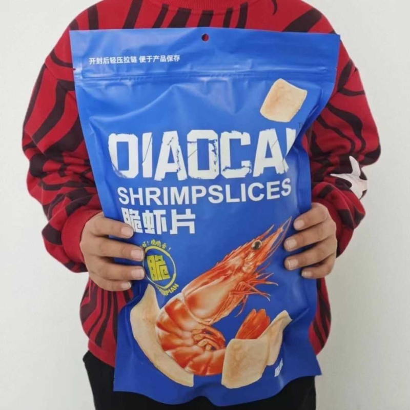 好吃脆虾片海苔味虾条薯片解馋追剧零食膨化食品大礼包超大包批发