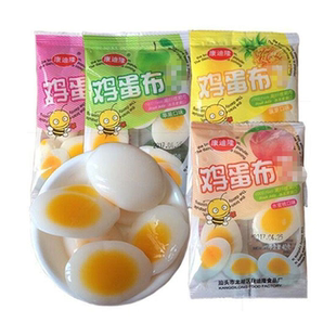 康迪隆鸡蛋布甸丁水果味布甸丁果冻儿时怀旧休闲零食单品 包邮