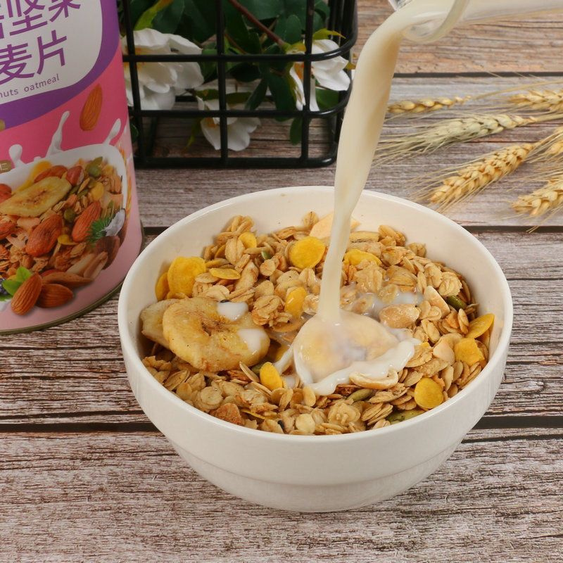 麦片水果燕麦片干吃500g罐酸奶零食早餐食品懒人学生网红代餐牛奶