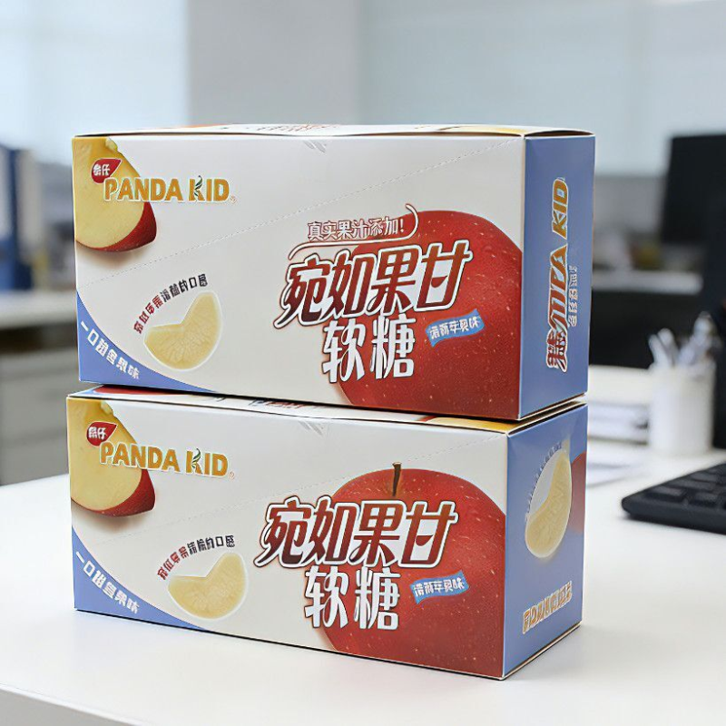 熊仔宛如果甘清新苹果味软糖添加真果汁独立小包装休闲零食怀旧