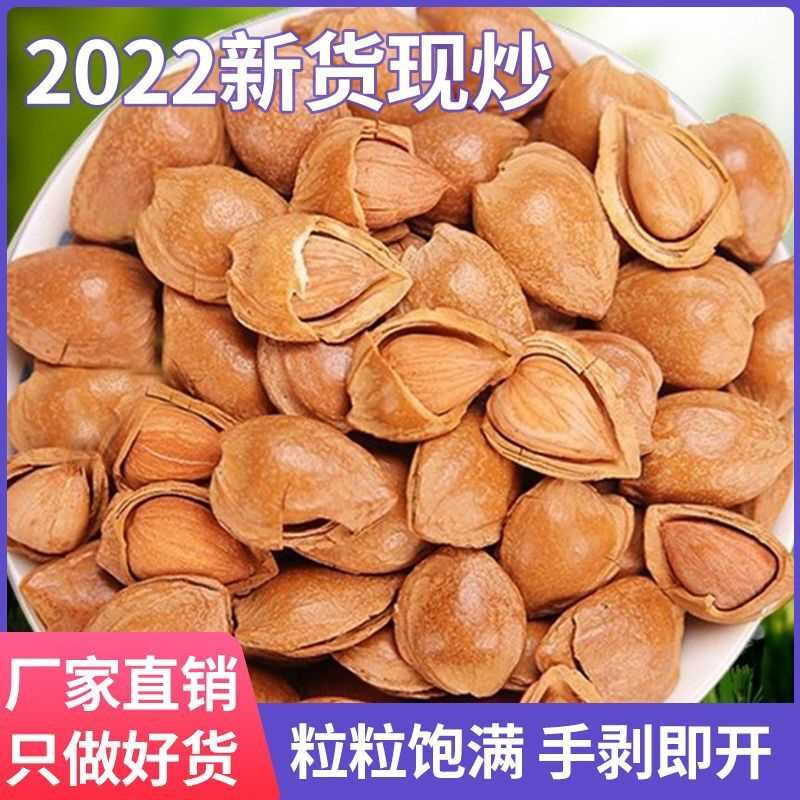 【超低价】新货开口杏核坚果杏胡杏仁薄壳杏核坚果休闲大杏仁零食