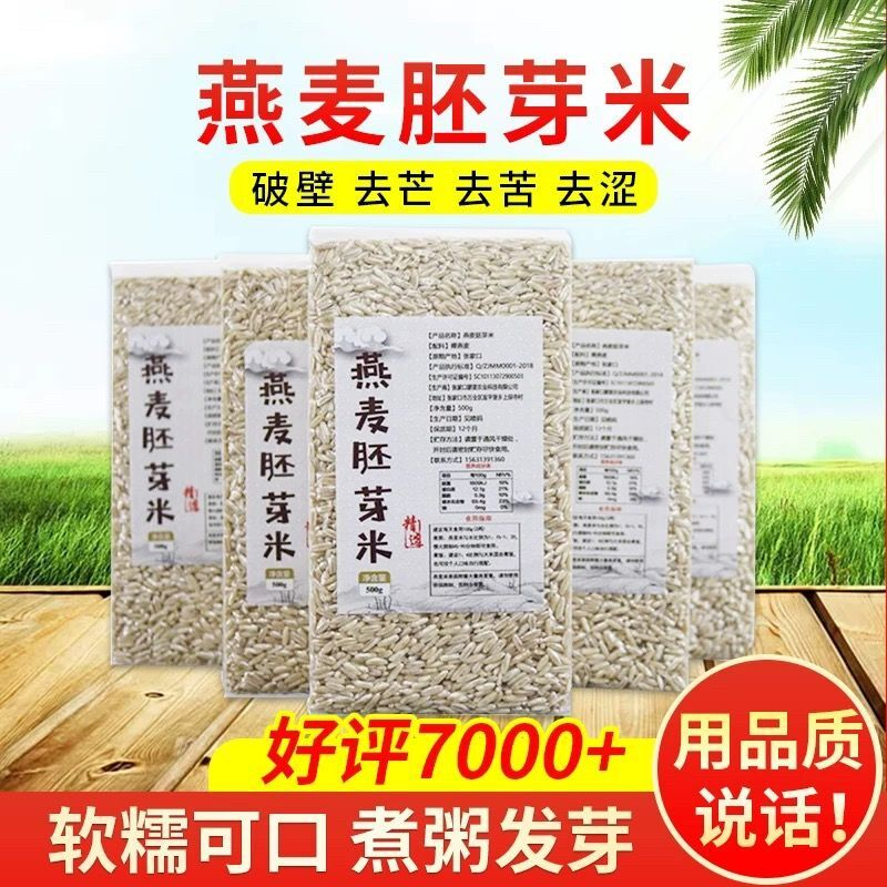 全胚芽燕麦米煮粥发芽破壁去芒去壳裸燕麦
