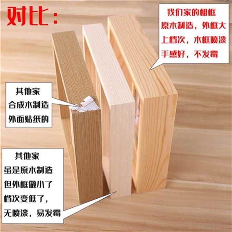 木刻画照片定制手工生日礼物女生教师情人节送女友老婆男朋友
