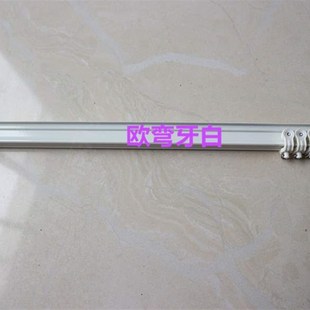 顶装 成都高配窗帘轨道单轨双轨弯轨滑轮可弯l型u型飘窗落地窗侧装