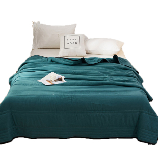 水洗棉空调被夏季 春秋女大学生宿舍单人夏凉被夏天被芯可机洗纯色