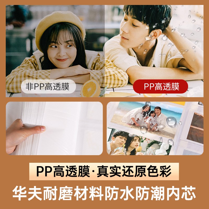 1000张相册本大容量纪念册插页5寸6寸7照片收纳家庭情侣影集相薄