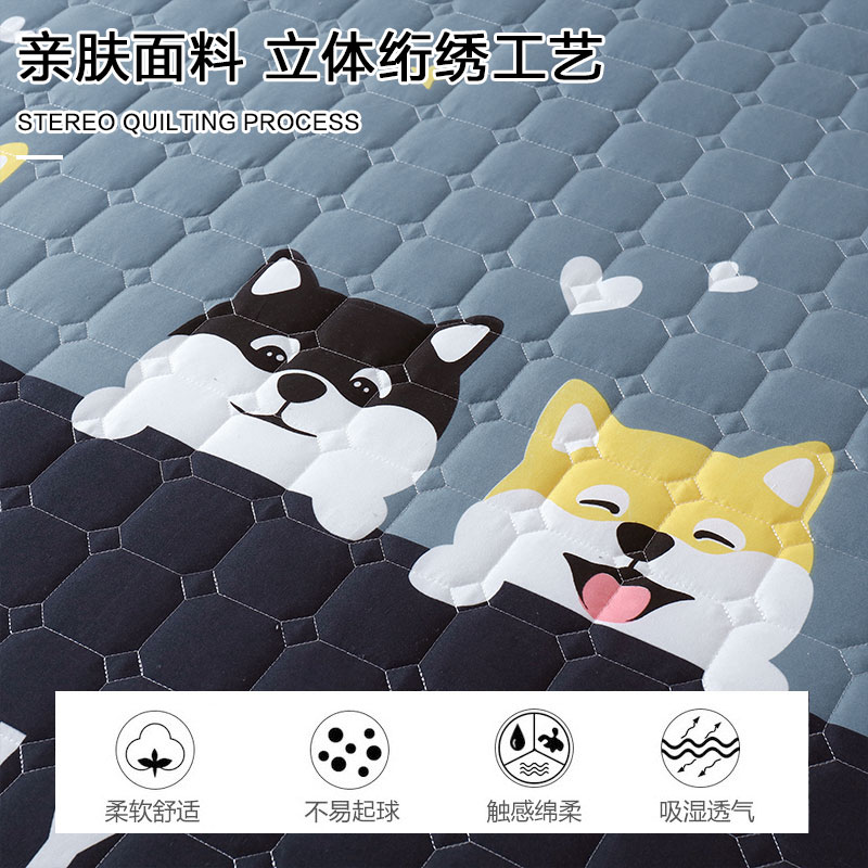 床垫子软垫加厚宿舍单人垫被冬夏季凉席两用折叠垫褥子家用