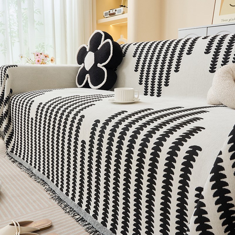 四季通用全包全盖沙发盖布防滑一片式万能沙发垫巾简约皮沙发套罩