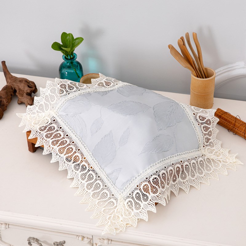 新款简约茶盘盖巾遮灰方形水杯茶台果盘防尘布多用巾厨房电器盖布