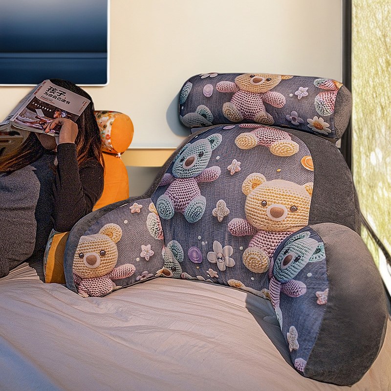 床头软包护腰靠垫大靠背孕妇沙发抱枕床上看书学生宿舍枕头大靠枕