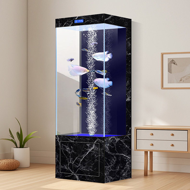 立式鱼缸客厅2025新款小型落地公司家用靠墙超白玻璃背部滤水族箱,宠物/宠物食品及用品,底柜/落地缸,淘宝优惠券,粉丝福利购,淘宝优惠卷