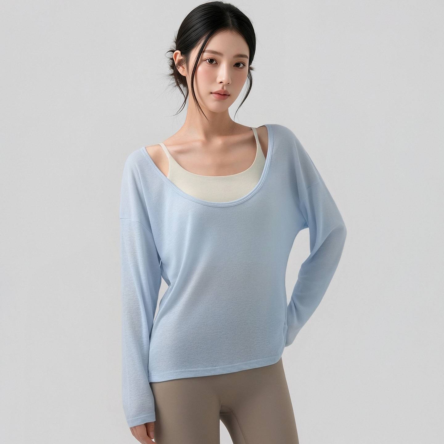 速干透气运动上衣女健身服瑜伽