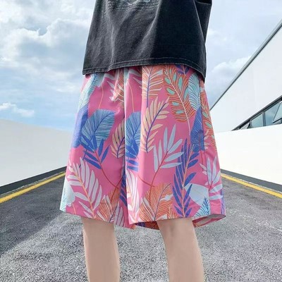 夏季五分短裤男士格子宽松透气居家款老头裤衩薄款内裤外穿叠穿