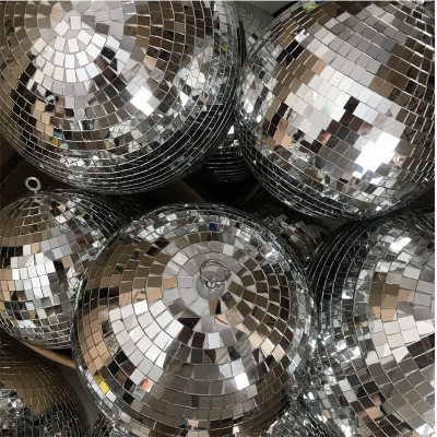 30CM反射球婚庆镜面球反光球舞台玻璃球水晶魔球灯KTV彩灯包房灯