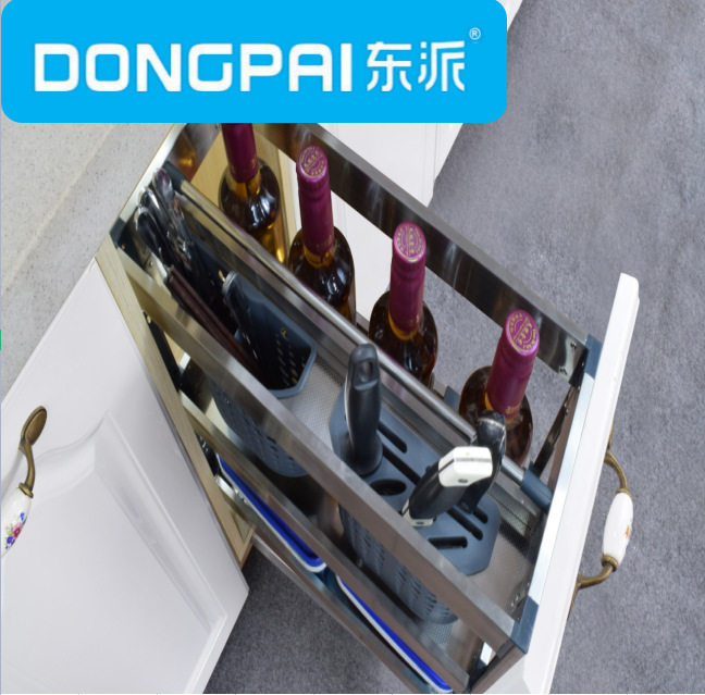 DONGPAI东派-不锈钢板式拉篮全钢拉篮厨房250柜不锈钢刀架拉篮,电子元器件市场,电线扎带/束线带,淘宝优惠券,粉丝福利购,淘宝优惠卷