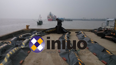 新络橡胶海洋围油栏 WGJ800港口码头防溢油泄漏围阻橡胶围油栏