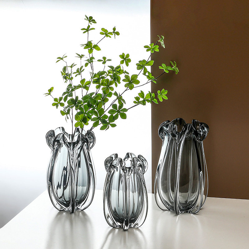 北欧轻奢琉璃水晶玻璃花瓶加厚家居水培插花器创意家居装饰品摆件,电子元器件市场,电线扎带/束线带,淘宝优惠券,粉丝福利购,淘宝优惠卷