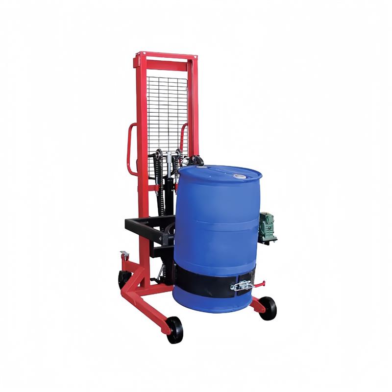 油桶翻转倒料车液压手动升降叉车铁桶塑料桶搬运车圆桶装卸升高车