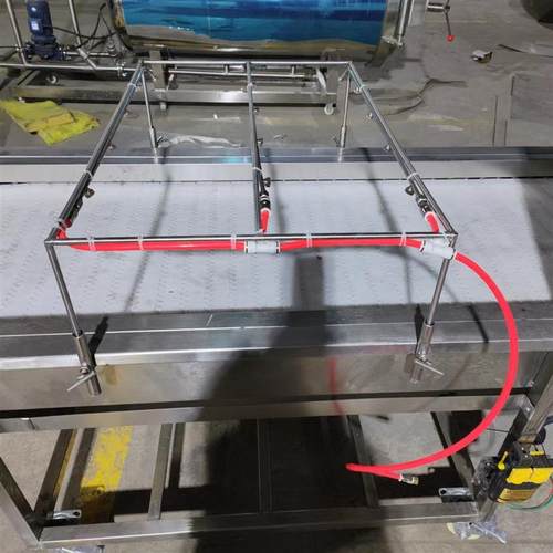 不锈钢海鲜裹冰机器 海参鲍鱼带鱼段挂冰机 海鲜增重设备厂