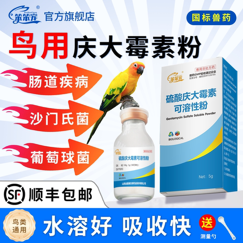 鹦鹉常备药庆大霉素鸟用