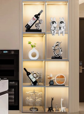 家用酒柜装饰品摆件客厅轻奢餐边柜红酒杯架展示2024组合工艺摆设