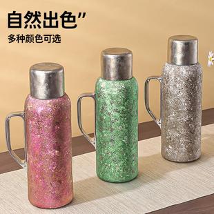 户外便携旅行水壶机械温显 纯钛保温壶家用大容量焖茶壶热水瓶新款