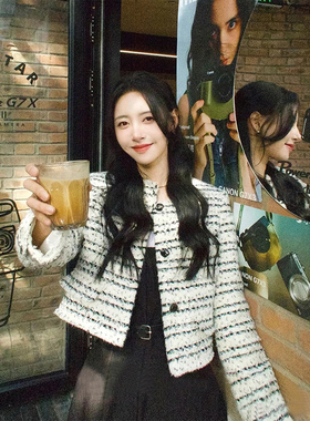 6.28（非7天，不退换，介意者勿下单 ）小优雅羊毛混纺小香风外套