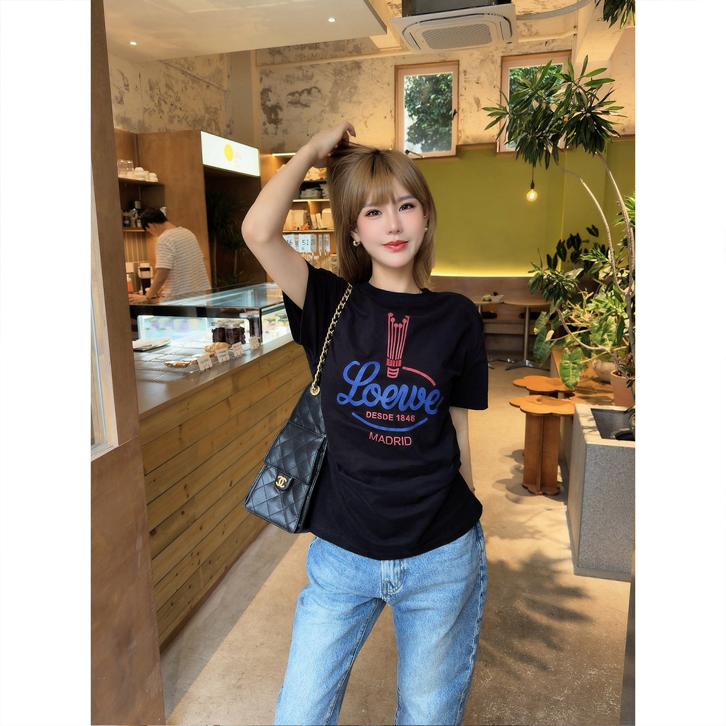 ASBR【美式 girl】复古街头侧缝褶皱设计感百搭短袖T恤女26夏新款