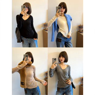 原C纱 25冬新款 德国扬子纱100%美莉诺羊毛经典 针织打底衫 款 ASBR