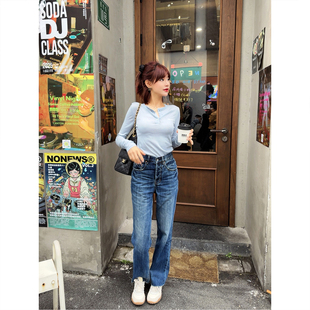 ASBR 原C料！清爽复古直筒水洗高腰显瘦显腿长牛仔裤26春新款裤身