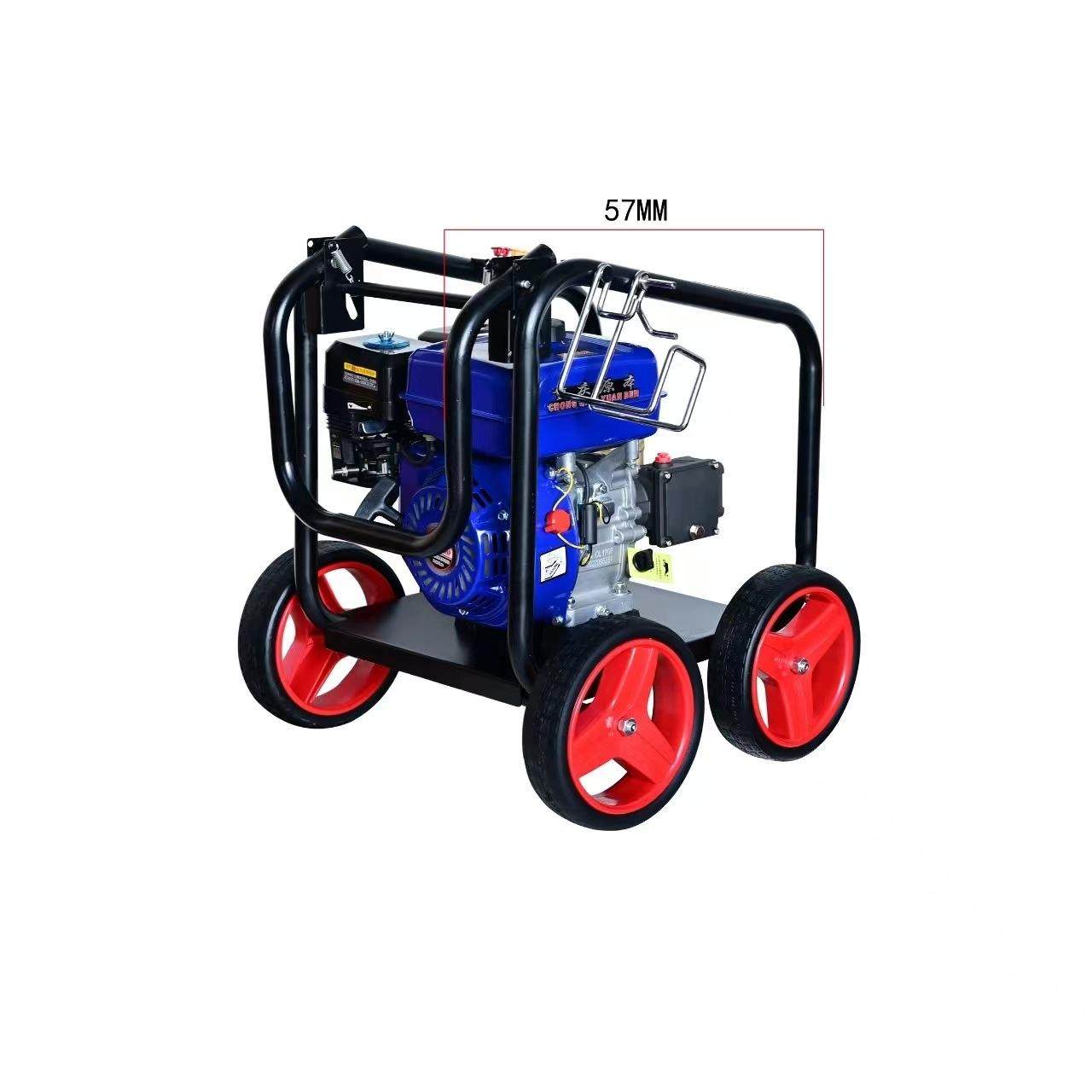 7马力冷水汽油高压清洗机150kg压汽油洗车机洗马路园林景观