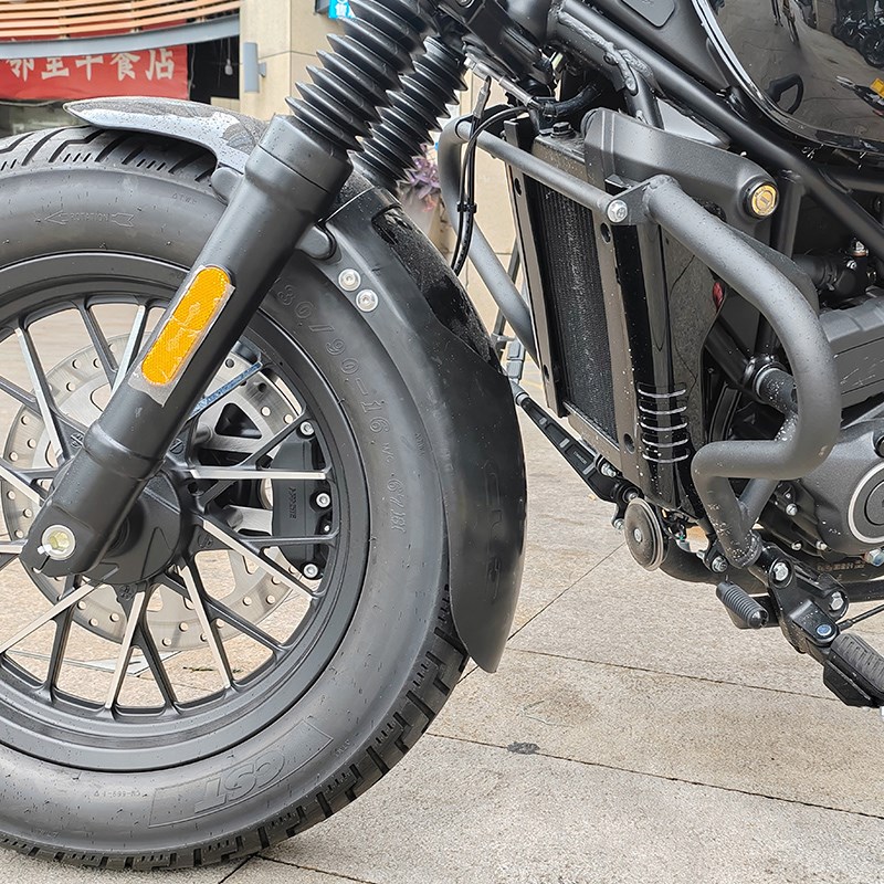 适用春风CLC250加长挡泥板摩托车450CLC前挡水板后轮泥瓦挡水改装