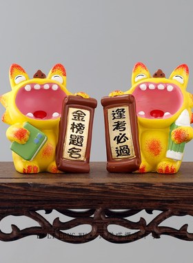 鱼里风物云南非遗瓦猫小摆件逢考必过金榜题名创意考公高考礼物