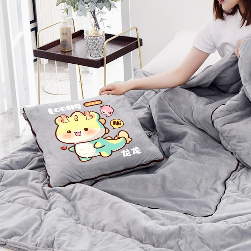 抱枕被子两用加厚办公室折叠午睡枕头毯子二合一沙发靠背车载枕