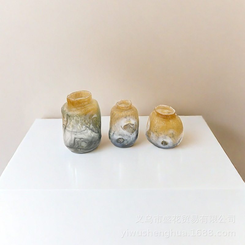 北欧简约创意手工高档玻璃花瓶居家桌面装饰摆件绿萝植物水培花瓶,电子元器件市场,电线扎带/束线带,淘宝优惠券,粉丝福利购,淘宝优惠卷