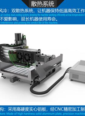 6060数控雕刻机3040金属精雕机木工车床手串玉石铜铁铝钢