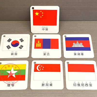 认识国旗认识汽车车标玩具卡