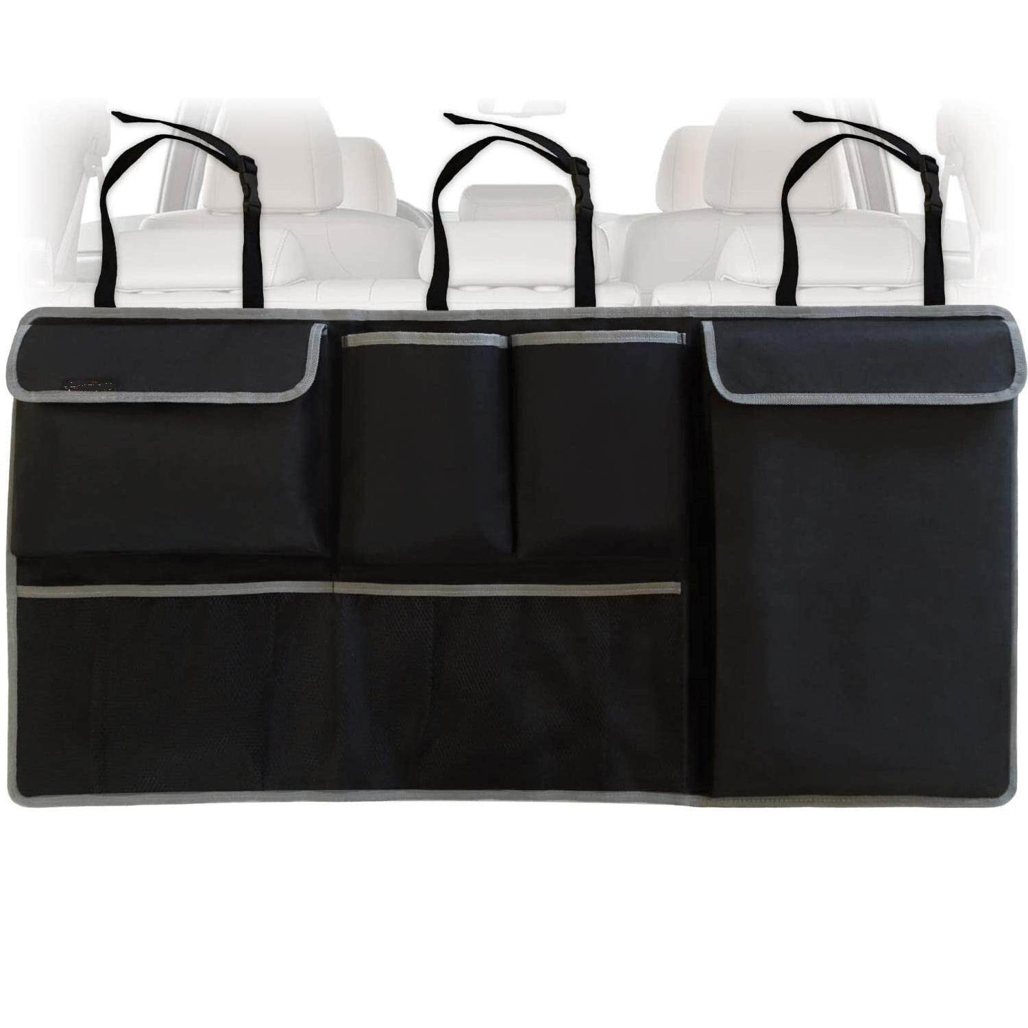 汽车后备箱收纳袋牛津布椅背置物袋多多功能车载网兜挂袋用品