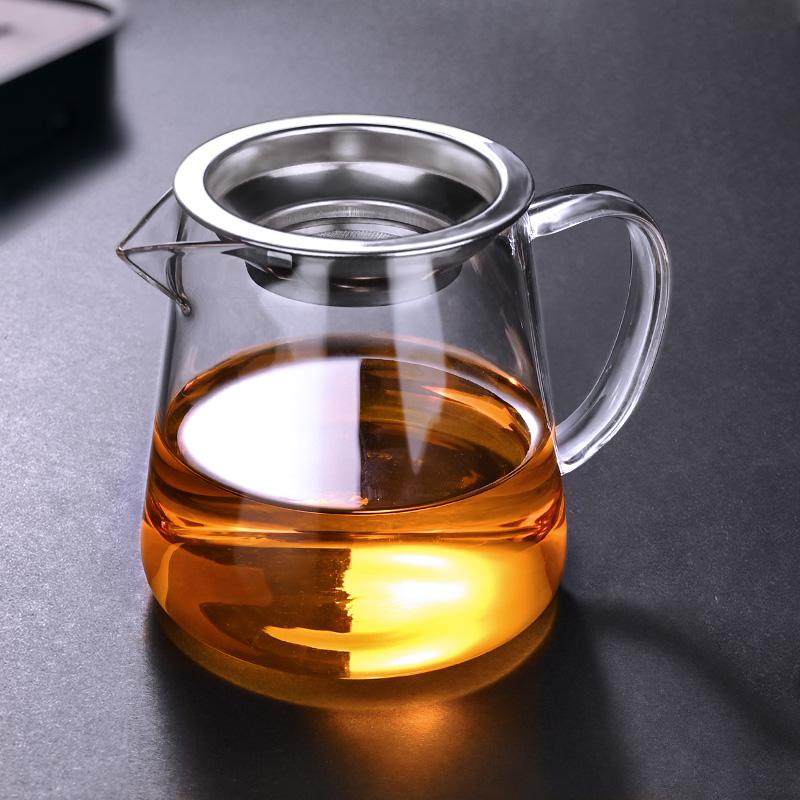 玻璃茶水公道杯加厚茶滤一体套装耐热分茶器大号茶壶茶海茶具配件
