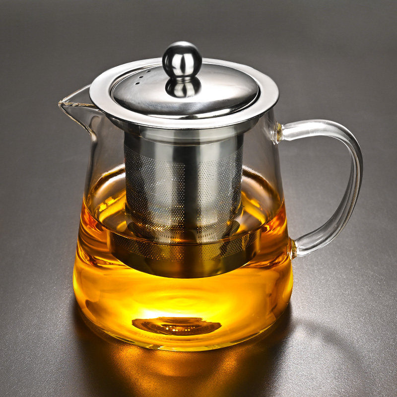 玻璃泡茶壶茶水分离茶杯耐高温加厚茶具套装家用水壶单壶煮茶壶器